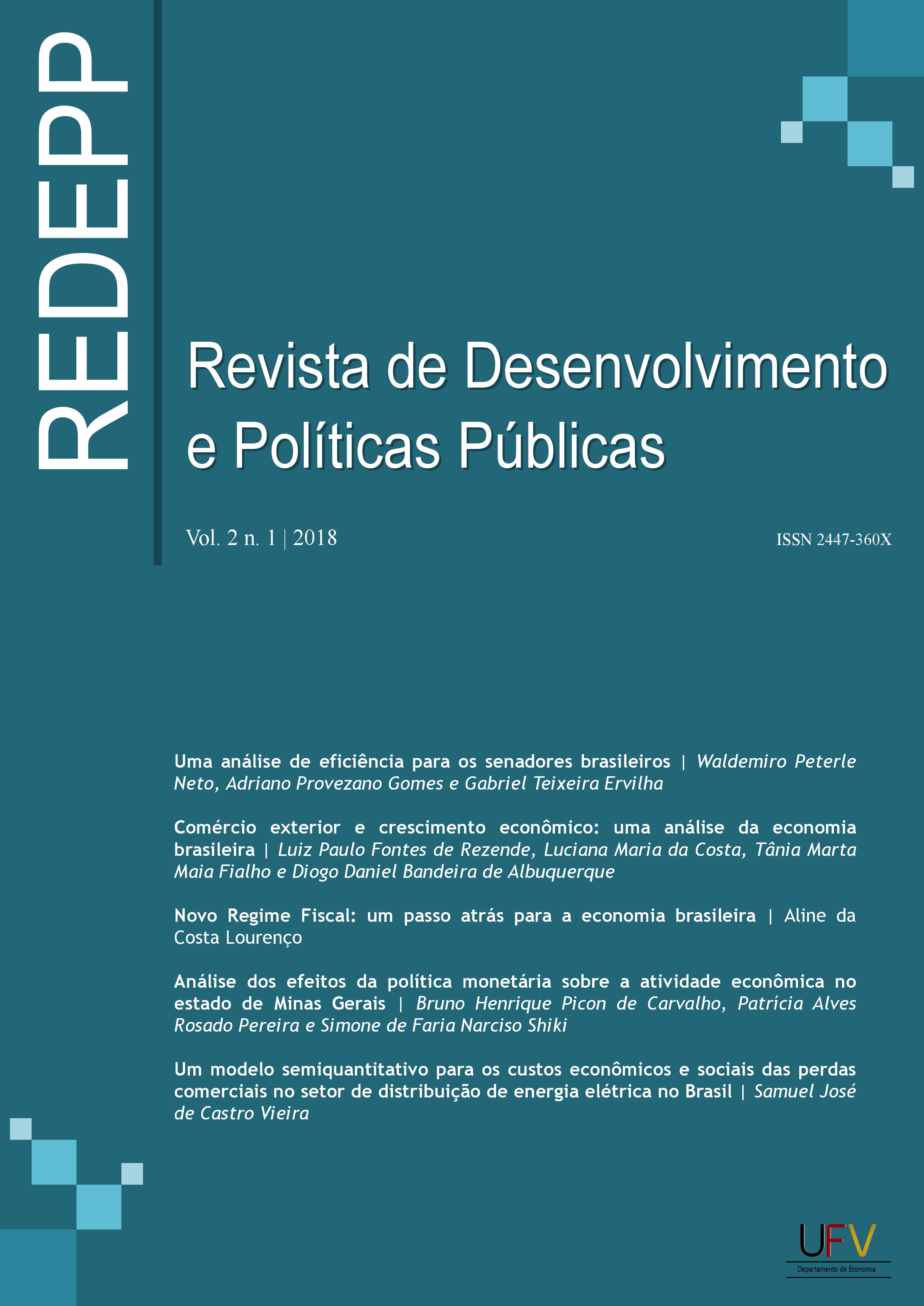 					Visualizar v. 2 n. 1 (2018): Revista de Desenvolvimento e Políticas Públicas [ISSN: 2447-360X]
				