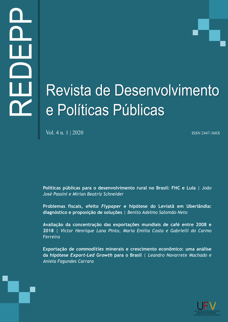 					Visualizar v. 4 n. 1 (2020): Revista de Desenvolvimento e Políticas Públicas [ISSN: 2447-360X]
				